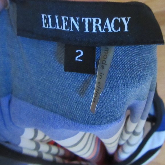 ELLEN TRACY Multi Colored Striped Tank Sleeveless Maxi Dress in Size 2 - Picture 5 of 5